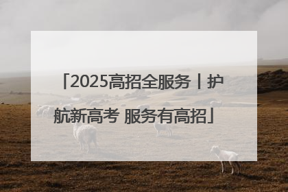 2025高招全服务丨护航新高考 服务有高招