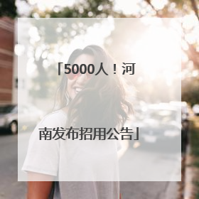 5000人！河南发布招用公告