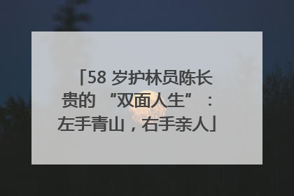 58 岁护林员陈长贵的 “双面人生”：左手青山，右手亲人