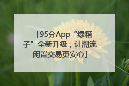 95分App“绿箱子”全新升级，让潮流闲置交易更安心